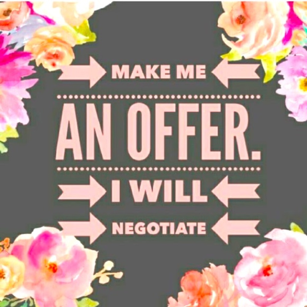 Feel free to make offers and I will do my best to accept! Bundles accepted!